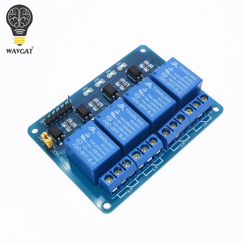 5V 4-Channel Relay Module Shield for Arduino ARM PIC AVR DSP Electronic 5V 4 Channel Relay.4 road 5V Relay Module WAVGAT ► Photo 1/6