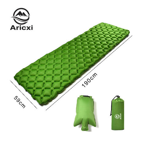 Aricxi Outdoor Inflatable Cushion Sleeping Bag Mat Fast Filling Air Moistureproof Camping Mat Sleeping Pad ► Photo 1/6