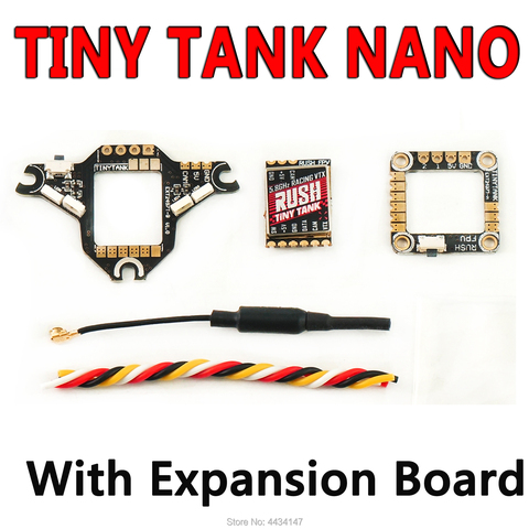 RUSH TINY TANK Nano VTX 48CH 350mW Transmitter 5V Input w/ LED Expansion Board FPV Transmitter for FPV Racing Toothpick Whoop ► Photo 1/6
