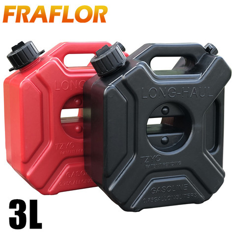 3 Liter Fuel Tank 0.75 Gallon Jerry Can Plastic Spare Petrol Tanks Jerrycan Cans Gasoline Oil Container Fuel-jug Motorcycle ATV ► Photo 1/6