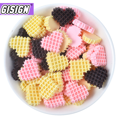 Resin Love Cookies Decor For Slime Charms Polymer Filler Addition Slime Accessories Toys Lizun Supplies Model Clay Kit For Kids ► Photo 1/5