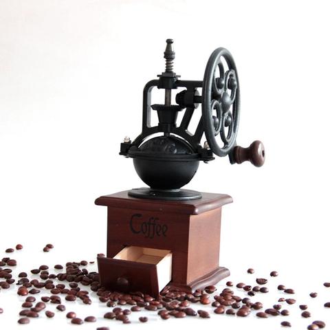 Vintage Retro Manual Coffee Grinder Ferris Wheel Hand Crank Coffee Maker Household Creativity Flour Mill Small Coffee Machine ► Photo 1/6