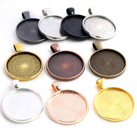 20mm 25mm 30mm Inner Size 10 Colors Plated Classic pattern series Fit 20 25 30mm Glass Cabochon Base Setting Tray ► Photo 1/6