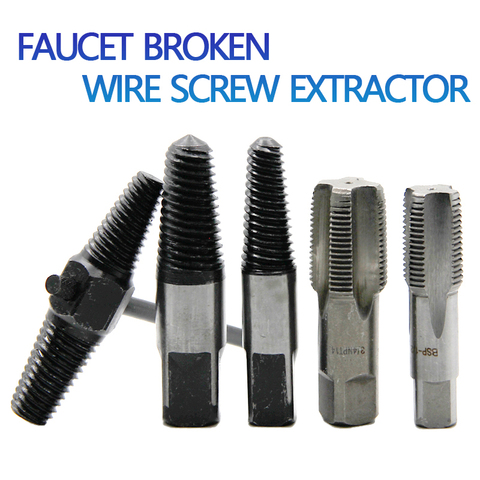 7# 8# Broken Wire Screw Extractor Water Pipe Triangle Valve Tap Remover Tools Drill Bits Out Hole Saw Metal ► Photo 1/6