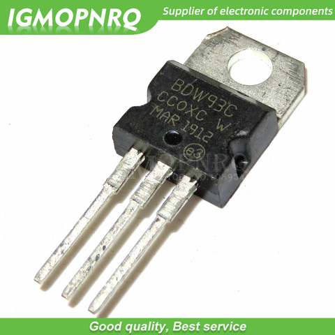 10PCS BDW93C BDW93 TRANSISTOR NPN 100V 12A TO-220 New Original Free Shipping ► Photo 1/1