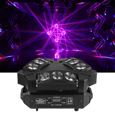RGBW 4in1 9x12w Triangle Spider LED Beam Moving Head Light Colorful LED Beam Moving Head Lights With Great Effect For Party ► Photo 1/6