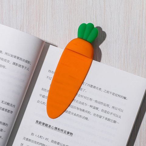 Cute Kawaii Carrot Bookmark Cartoon 3D Stereo Book Marks for Kids DIY Decoration Gift School Supplies Office Stationery ► Photo 1/6