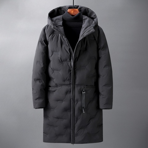 Long Down Jacket Men Top Quality Thick Winter 2022 NEW Hat Detached Warm Parka Waterproof Windproof coat plus size S-4XL ► Photo 1/6