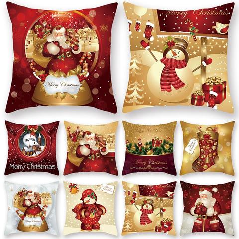 Christmas Cushion Cover Merry Christmas Decorations For Home 2022 Christmas Ornament Xmas Gift Navidad Happy New Year 2022 ► Photo 1/6