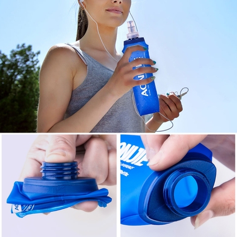 170ml -500ml Foldable Soft Flask TPU Squeeze Outdoor Sports Running Water Bottle ► Photo 1/6