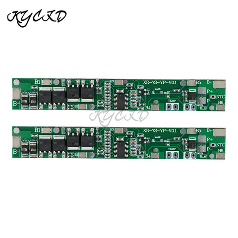 BMS 7S 24V 5A 10A 18650 Li-ion Lithium Battery Charger Protection Board PCB Battery BMS For Drill Power Bank Cell Charging ► Photo 1/5