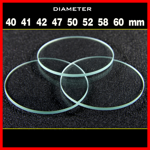 1PCS Flat lens Torchy lens For Glare Flashlight lamp glass Diameter 40 41 42 47 50 52 58 60mm Thickness 1.8mm glass lens ► Photo 1/1