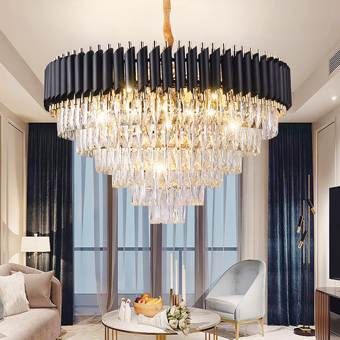 Modern Lustre Crystal Led Chandeliers Lighting Living Dining Room Decor Led Chandelier Lights Hanging Lamp Suspension Luminaire ► Photo 1/5