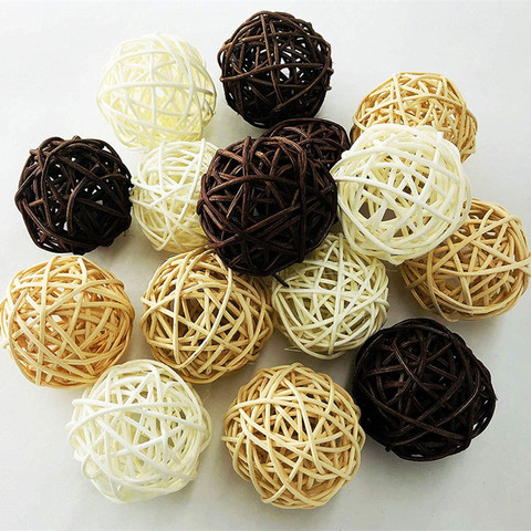 Rattan Wicker Cane dia 5cm Balls for Garden Patio,Wedding,Party decoration, DIY for Thailand style string lights ► Photo 1/6