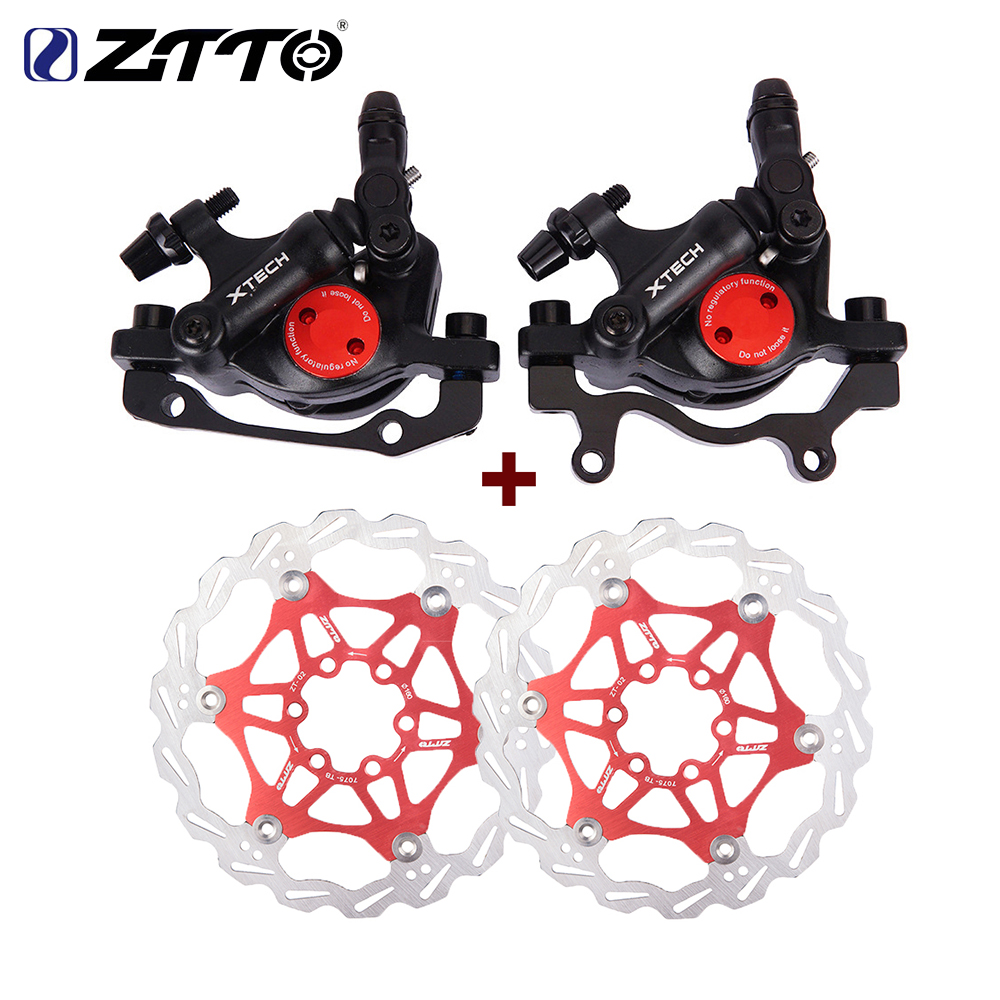 bike Hydraulic Disc Brakes Calipers Mechanical pull Front Rear 160 180 203 rotor 