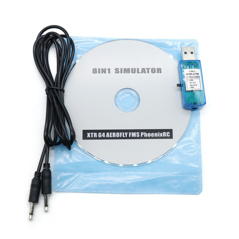 8IN1 8 in 1 USB Flight Simulator Computer Flight Simulator For XTR5 FMS G4 FPV Airplane Helicopter Controller ► Photo 1/6