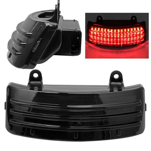 Motorcycle Smoke Tri-Bar LED Rear Tail Fender Tip Light For Harley Street Road Glide 2014-2022 18 17 16 15 ► Photo 1/6