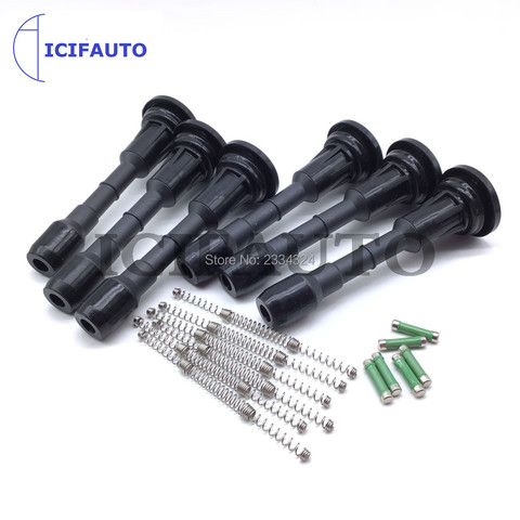 Ignition Coils Rubber Boot Pack With Spring For Infiniti G35 M3 Q50 Nissan Altima Murano Quest 350Z 2.5/3.5L V6 22448-JA10C ► Photo 1/5