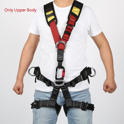 Profession Outdoor Rock Climbing Aerial Work Rappelling Shoulder Safety Belt Rock Climbing Harness Half Body Survival Equipment ► Photo 1/6