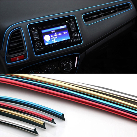 Car Seal Styling Interior Stickers Decoration Strip Mouldings For Mitsubishi motors asx lancer 10 9 x outlander xl pajero sport ► Photo 1/6