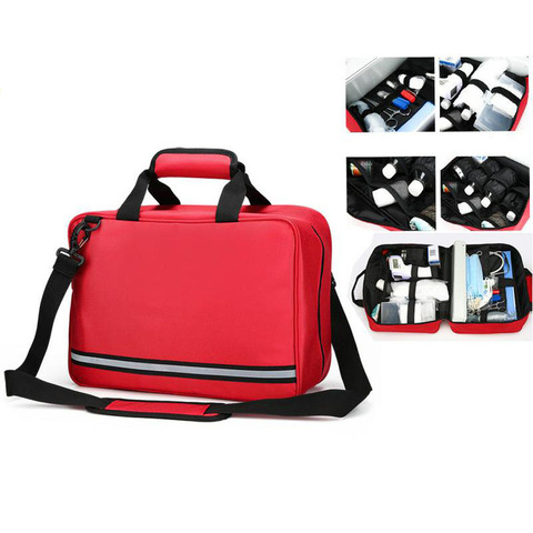 Empty First Aid Bag Cars Medical Bag First Aid Emergency Survival Kit For Camping Travel Bag Large Size (39x16x26cm) ► Photo 1/6