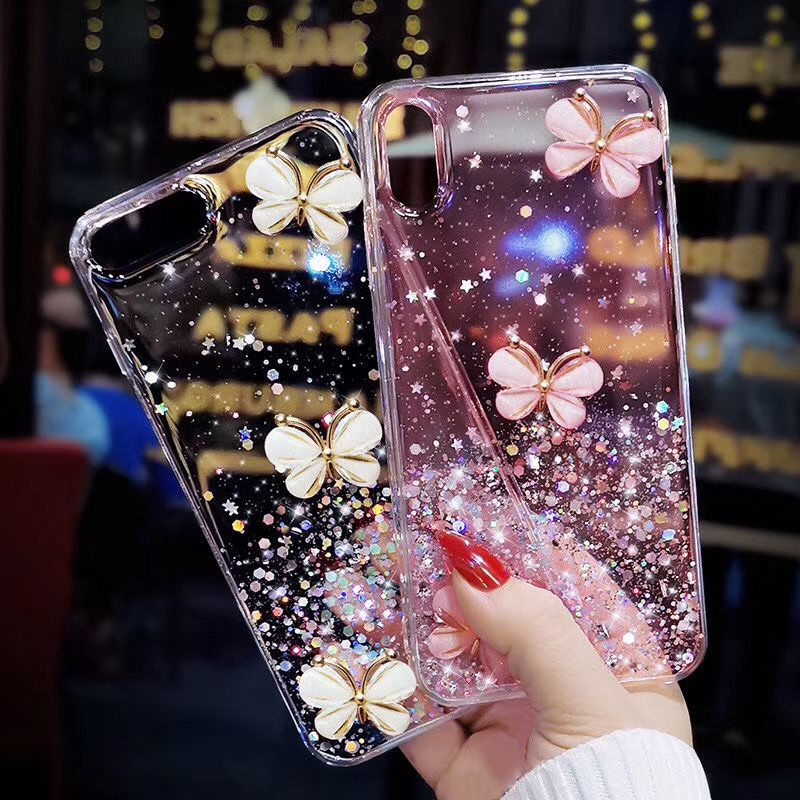 butterfly Glitter Case Redmi Note pro Cover Redmi Note 8T
