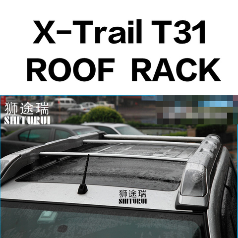 SHITURUI 2Pcs Roof bars For NISSAN X-Trail T31 T32   Alloy Side Bars Cross Rails Roof Rack Luggage Carrier ► Photo 1/6