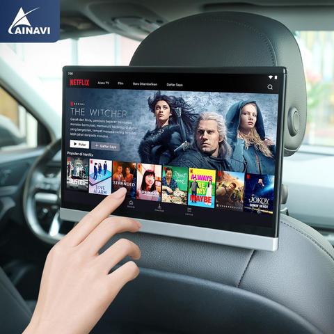 Car TV Headrest Monitor Touch Screen 13.3 Inch Android 9.0 4K 1080P WIFI/Bluetooth/USB/SD/HDMI/FM/Mirror link movie Video player ► Photo 1/6
