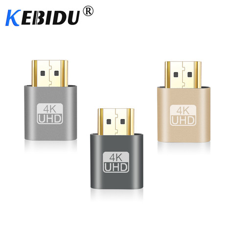 Kebidu Mini VGA Virtual Display Adapter HDMI DDC EDID Dummy Plug Headless Ghost Display Emulator Lock plate 1920x1080 @60Hz ► Photo 1/6