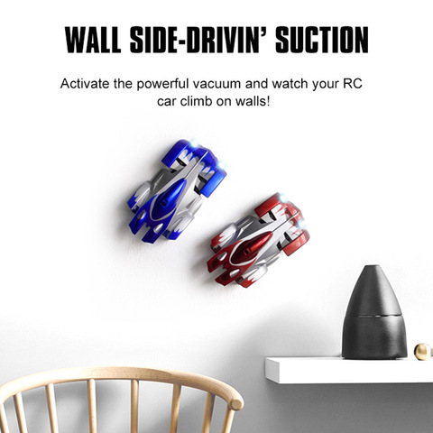 Child RC Stunt Car New Climbing Cars Remote Control  Racing Car Anti Gravity Ceiling Rotating Stunt Electric Toys Red Or Buld ► Photo 1/6