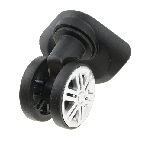 2 Pieces A19 Suitcase Luggage Dual Roller Wheels Replacement Casters for Trolley Case Black - Easy Installation ► Photo 1/6