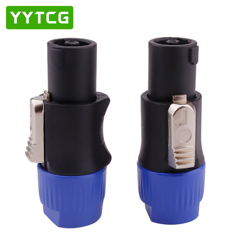 YYTCG Free shipping 20pcs/lot 4Pin Speakon Cable Connectors 4 Pole Plug Male Audio Speaker Connector ► Photo 1/6