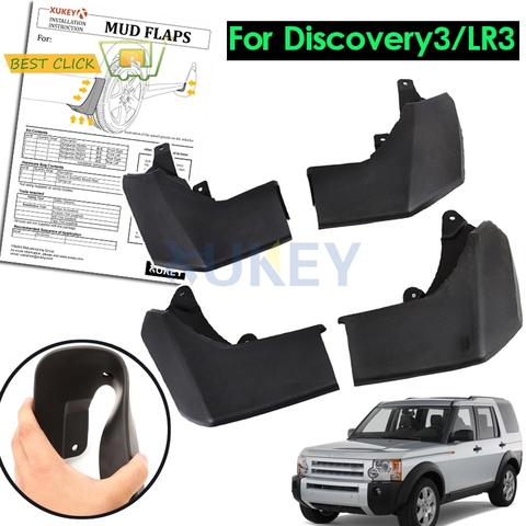 XUKEY FIT FOR LAND ROVER DISCOVERY 3 2004 2005 2006 2007 2008 LR3 MUDFLAPS MUD FLAP SPLASH GUARD MUDGUARDS FENDER ACCESSORIES ► Photo 1/6