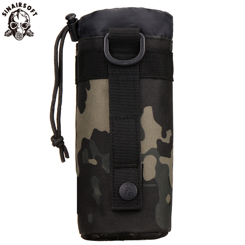 SINAIRSOFT MOLLE System Army Sport Bag Water Bottle Climbing Bags D-ring Holder Drawstring Pouch Durable Travel Hiking Water Bag ► Photo 1/6