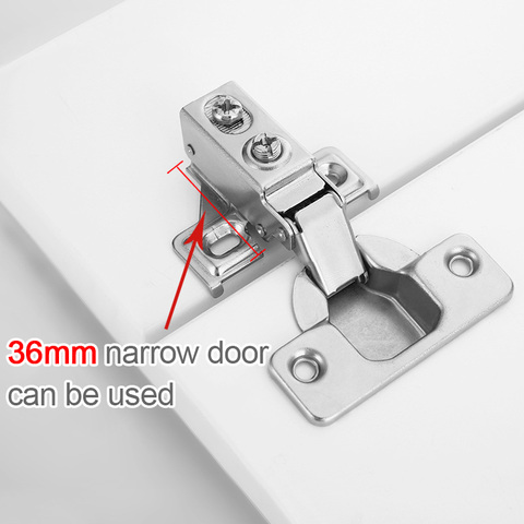 Narrow Door Hinge, 36mm Short Small Furniture Corner Cabinet Special Size Face Frame Quiet Soft Close Hinges Stainless Steel ► Photo 1/6