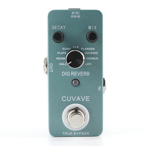 Cuvave Mini Digital Reverb Guitar Effect Pedal 9 Reverb Types True Bypass Fully Metal Shell Guitar Parts & Accessories ► Photo 1/6