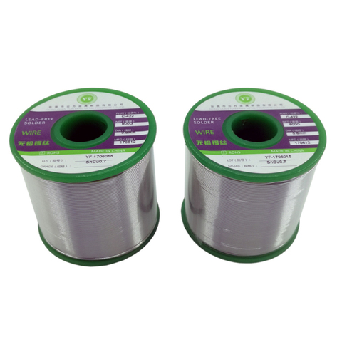 500G Green Lead-Free Solder Wire Tin Sn99.3 Cu0.7 0.8/1.0/1.2/1.5/2.0mm Diameter Welding Soldering Core for Electronics ► Photo 1/5