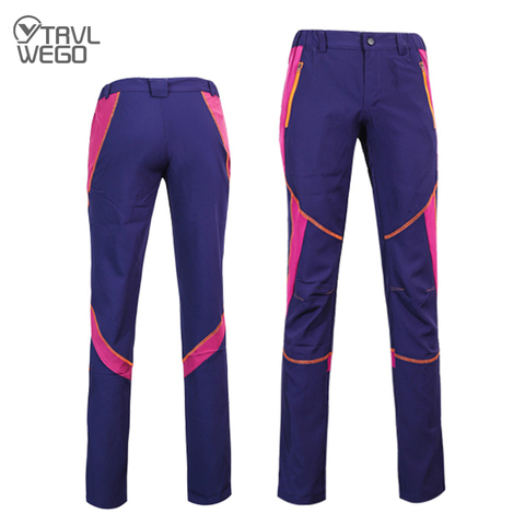 TRVLWEGO Women Stretch Waterproof Camping Hiking Pants Outdoor Sport Trousers Summer Trekking Mountain Climbing Fishing Pants ► Photo 1/6