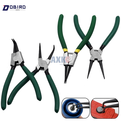 7 Inch Internal External Curved Straight Tip Circlip Snap Ring Plier Bike DBIRD ► Photo 1/6