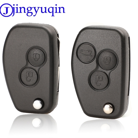 jingyuqin 206 VAC102 Modified Flip Car Key Shell Case 2/3 Buttons for Renault Duster Logan Fluence Clio Kangoo Sandero ► Photo 1/5