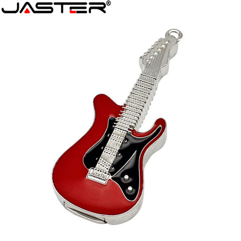 JASTER Metal guitar USB flash drive Musical guitar model Pen drive memory Stick pendrive 4GB 8G 16GB 32GB 64GB 128GB U disk gift ► Photo 1/6