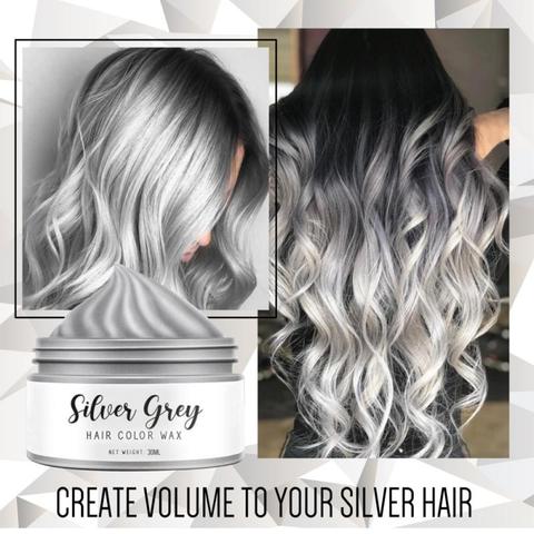 Smoky Gray Punk Style Hair Cream Light Silver Grey Grandma Gray Hair Dye Color Unisex Color Hair Wax Dye Cream Hair Cream TSLM1 ► Photo 1/6