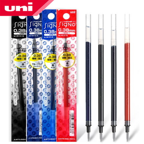 12 Pcs/Lot Uni-Ball Signo Refill UNI Mitsubishi UMR-1 Gel Pen Refill 0.38mm Fine Financial For UM-151 ► Photo 1/6