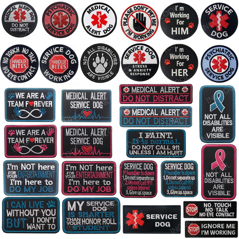 Embroidered Patches EMT Medic Medical Service Dog Patch Working Training  Dog PTSD K9 Military Tactical Patches Embroidery Badges - Price history &  Review, AliExpress Seller - INCOOL