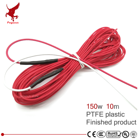 F12K 10meter 150w carbon fiber PTFE Flame retardant heating cable corrosion resistant heat wire radiation-free warm heat cable ► Photo 1/6