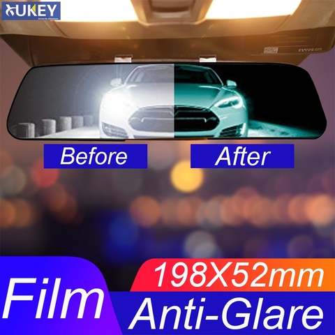 1 Set Universal Car Interior Rearview Mirror Anti-Glare Film Rear View Anti Scratch Nano Protective Sticker Auto Styling Parts ► Photo 1/6