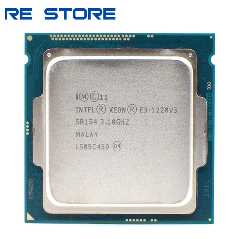 used Intel Xeon E3 1220 V3 3.1GHz 8MB 4 Core SR154 LGA1150 CPU Processor E3-1220V3 ► Photo 1/2