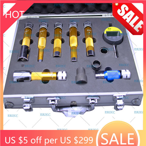 ERIKC Injector Shims Lift Measuring Instrument E1024007 Common Rail Injector Nozzle Washer Space Testing Tools Sets ► Photo 1/6