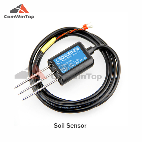 RS485 4-20mA Soil Temperature Humidity Moisture Conductivity EC PH Sensor ► Photo 1/3