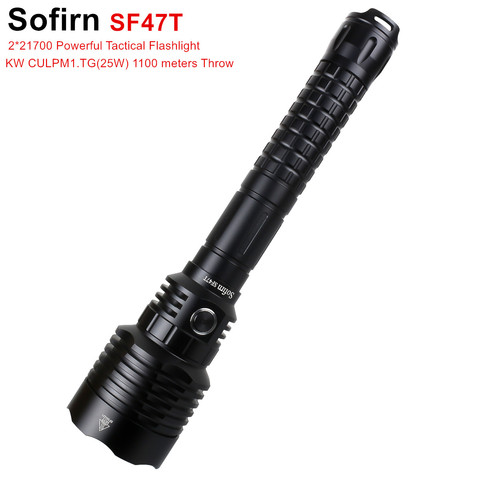 New Sofirn SF47T Tactical 21700 LED Flashlight 1500lm Torch Powerful 25W Long Throwing  1100 Meters with Power Indicator ► Photo 1/6